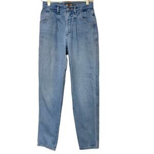 The Limited Vintage 90s High Waisted Pleated Mom Jeans Light Wash Blue Size‎ 4
